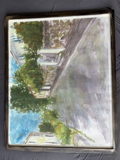 Le Cellier, aquarelle